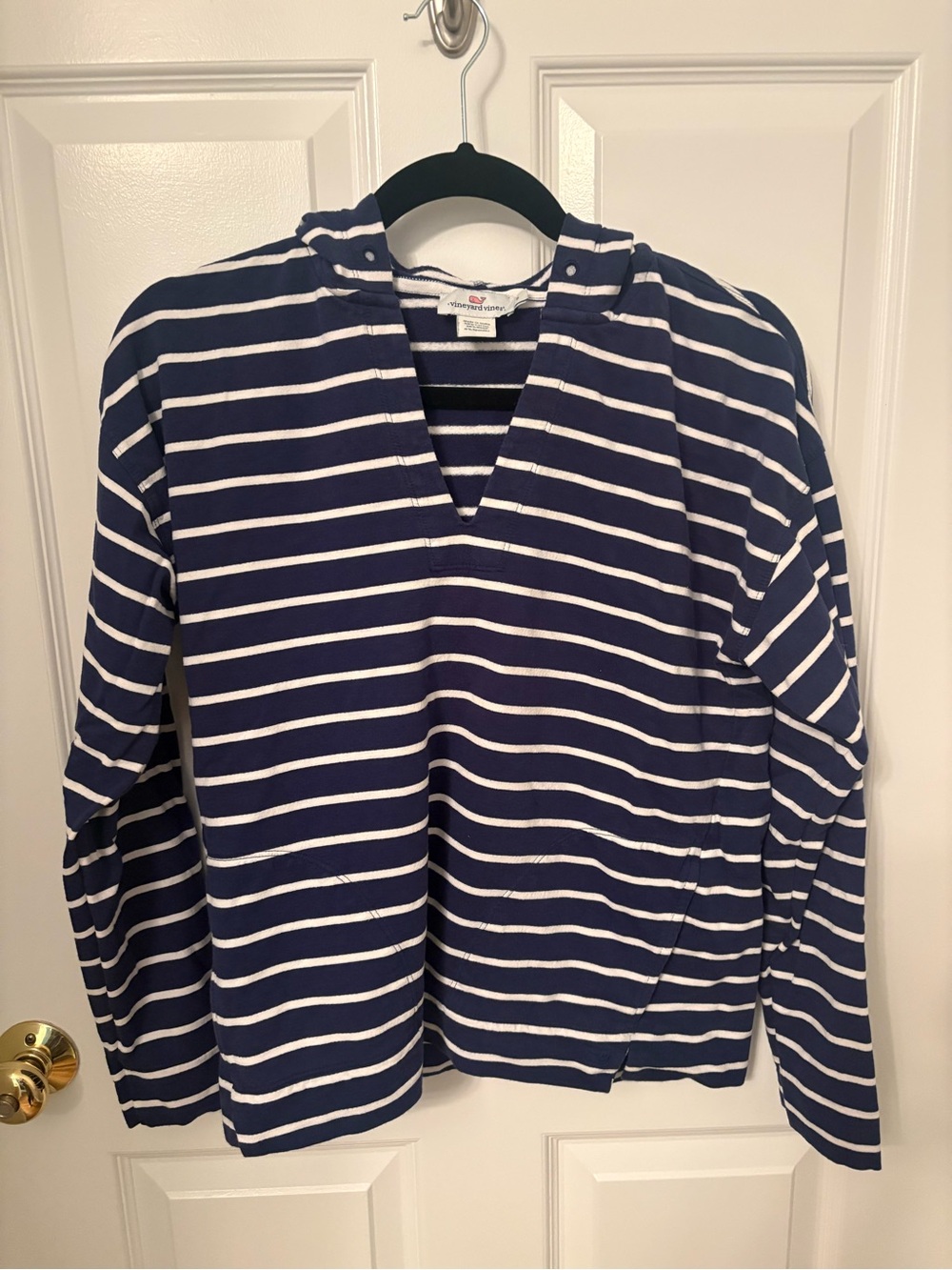 Vineyard Vines Navy & White Striped Hooded Pullover Jogger Set